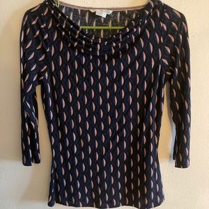 Boden drape neck three-quarter sleeves top, 2